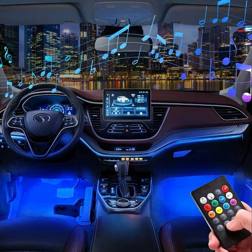 4PC Remote 48LED RGB Car Floor Ambient Light For Honda Civic 2016-2019 2020 2021 - Foto 15 di 16