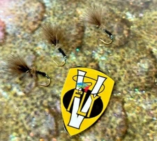 3 V Fly Size 14 Ultimate CDC Black Mirage Emerger Trout Dry Flies