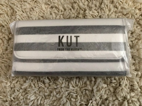 Kut From The Kloth Slim Striped Wallet NEW Vegan Leather