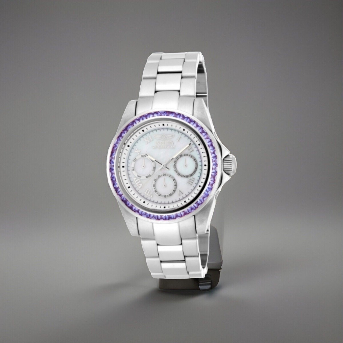 Invicta 17713 Speedway Tanzanite Stones Stainless Steel Womens Watch Limited  Ed Invicta 25833 - Speedway Chronograph Watch • Watchard.com main image 4