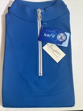 Tailored Sportsman ICEFIL Short Sleeve Ziptop Shirt Puerto Vallarta/ Silver LG