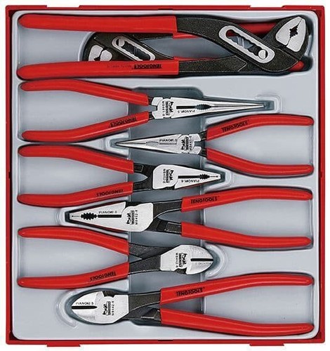 Teng Tools TPR Pliers Grip & Cutter Tool Set In Tool Holder - Picture 3 of 7