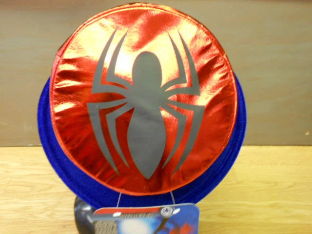 Marvel Los Vengadores Rojo Brillante Cojo Spider-Man Máscara MAD HATTER Disfraz Sombrero de copa Foto 2 de 3