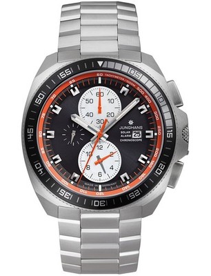 Junghans 1972 Chronoscope Solar 43.3mm Stainless Steel Watch 14/4202.44