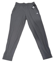  75 Adidas Men's Essentials Logo Standford Joggers-Grey- Large - New Tags