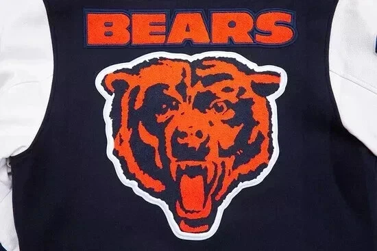 Chicago Bearss  Navy Blue Varsity Football Men's Jacket