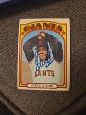1972 Topps #327 Steve Stone Rookie Card Autographed Auto Vintage Retro Signed 