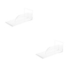 2 Pcs Transparent Cake Cream Icing Acrylic Smoother