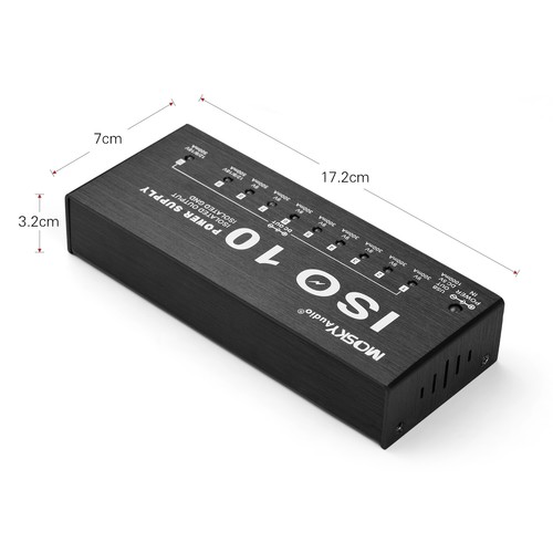 Adaptador de fuente de alimentación procesador pedal efecto guitarra Mosky ISO 10 salidas EE. UU. - Imagen 5 de 11