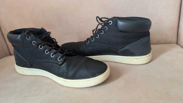 Men Timberland Boots Black Nubuck 42