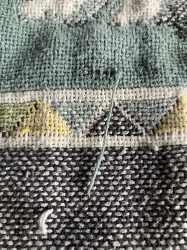 Vintage Crazy Cat Lady Woven Cotton Tapestry Throw Blanket 90s 68x45” Double Thi - Picture 5 of 13