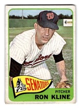 1965 Topps #56 Ron Kline Washington Senators