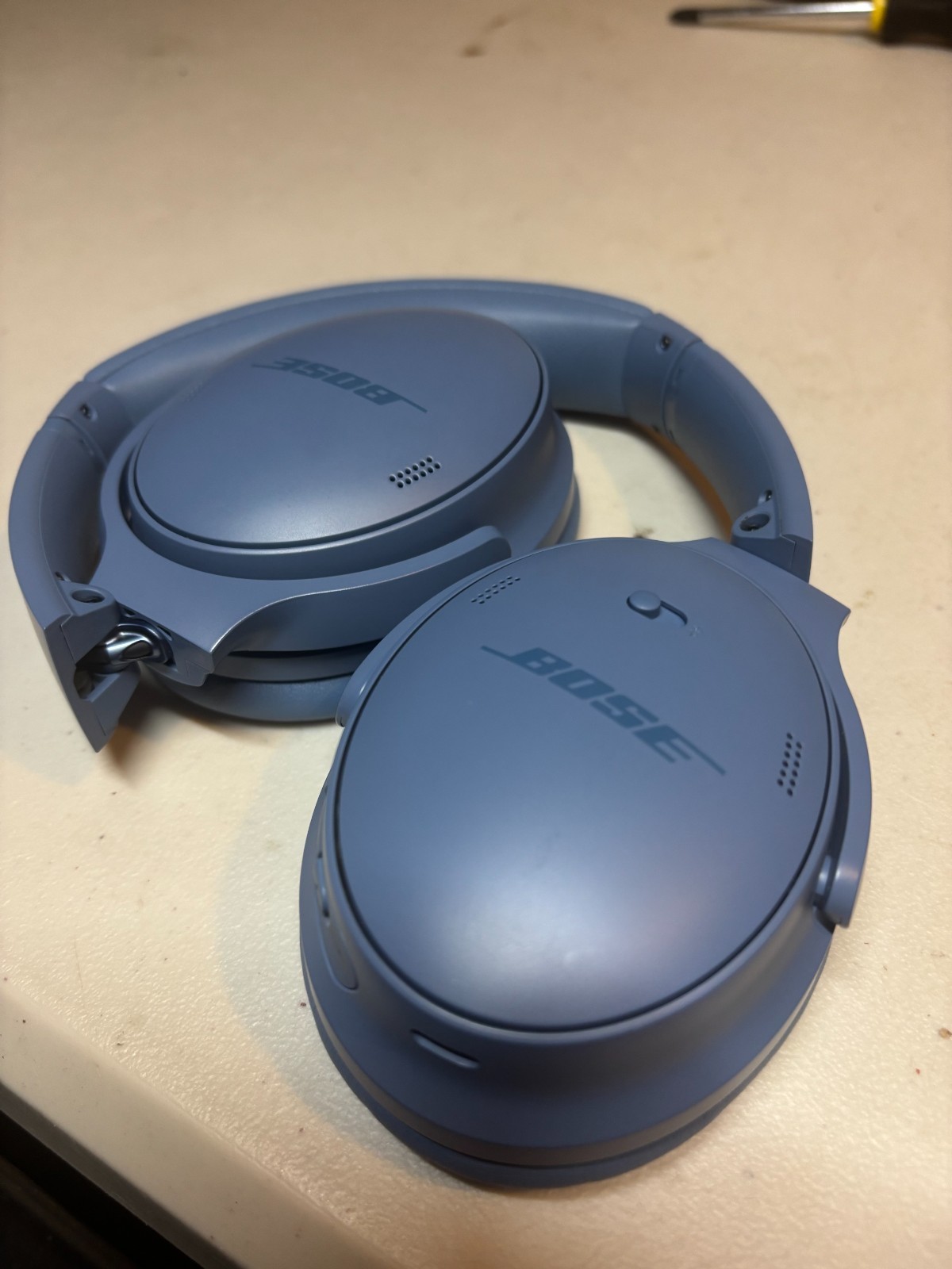 Bose - QuietComfort Wireless Noise Cancelling Over-the-Ear Headphones Blue Dusk-image