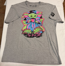 Star Wars Baby Yoda T-Shirt - Size XL - Gray - Very Good Condition - 90 Cotton