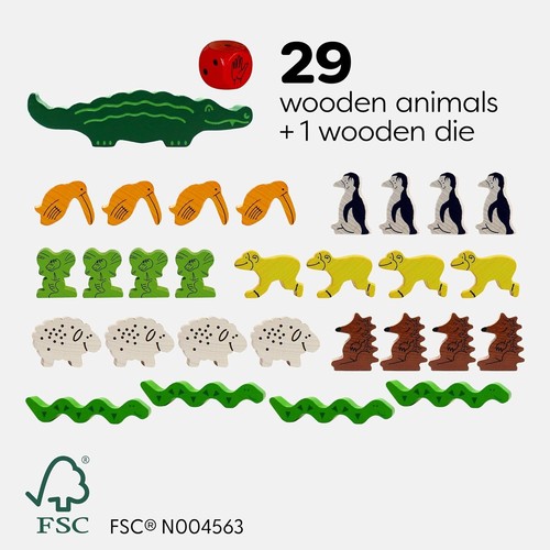 Juego de apilamiento de madera animal sobre animal - Imagen 2 de 8