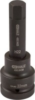 Ks Tools 450.0496 1'' Kraft-Bit-Stecknuss Innensechskant, Lang, 30 Mm