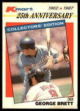 George Brett 1987 Topps Kmart 25th Stars of the Decades #24 Royals