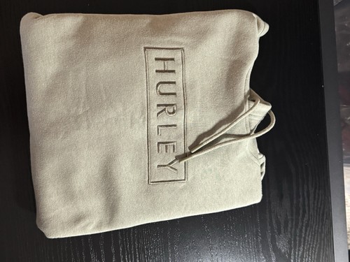 Hurley Box Logo Hoodie Size M Men’s MSRP $55 Pullover Iguana Color - Picture 7 of 8