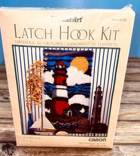Vintge Wonderart Latch Hook Kit 4122 Lighthouse 16" x 32" Sealed NOS