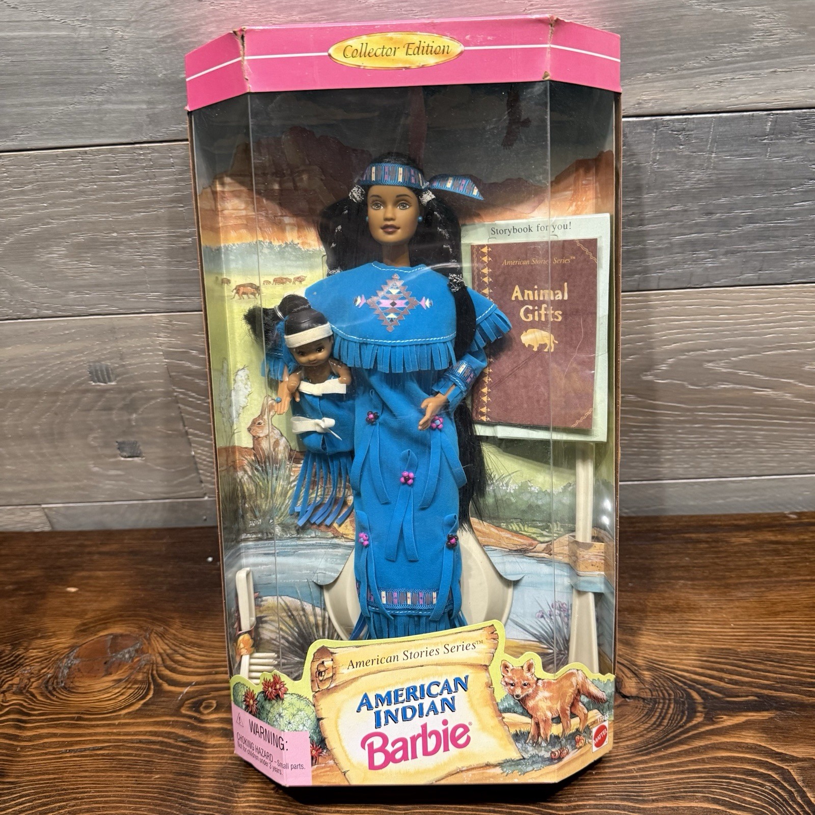 American Indian Barbie Doll American Stories Series 1996 Mat