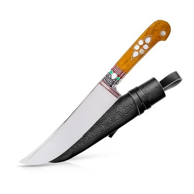 Usbekisches Kochmesser Pchak 30 cm. Пчак Messer Пичак Handarbeit Edelstahl 145