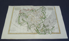 Antique Map of Asia by Rigobert Bonne 1780