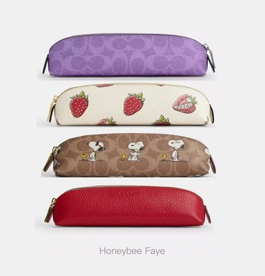 COACH チェリー柄 ペンケース ポーチ NWT Coach Pencil Case With Cherry/strawberry/Floral Print ( Choose