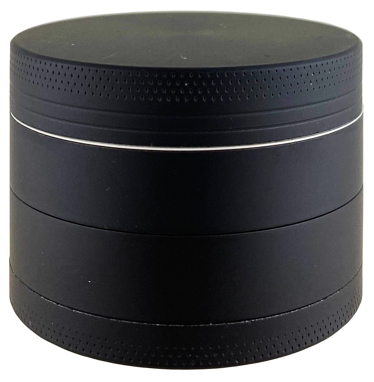 2.1" Metal Tobacco Grinder 4 Layer Herb Crusher Matte Black Color Spice gift man