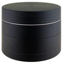 2.1" Metal Tobacco Grinder 4 Layer Herb Crusher Matte Black Color Spice gift man