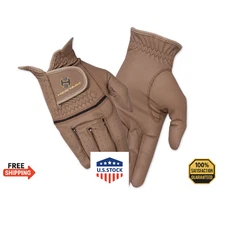 Heritage Premier Show Gloves - Size 6, Brown - Equestrian & Livestock