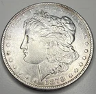 1878- P MORGAN SILVER ONE DOLLAR A27