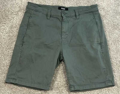 Mavi Simon Shorts Men s 34 Green Chino Flat Front Stretch Casual Beach Golf