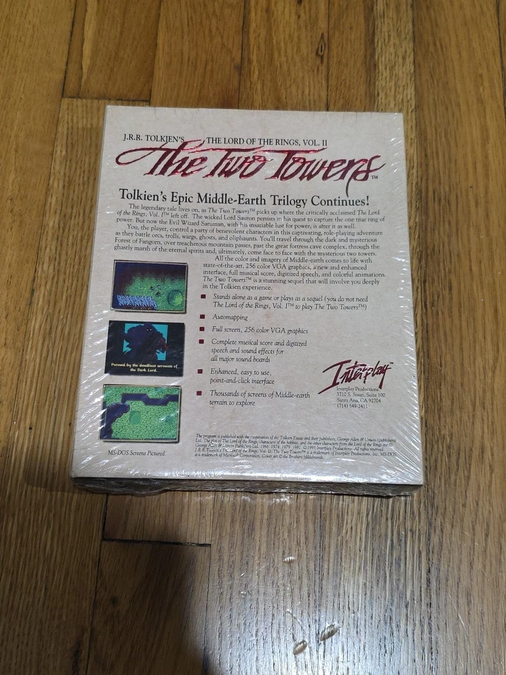 Interplay Lord of the Rings The Two Towers (IBM, Tandy, PC, 1991) Cluebook New - Image 2 of 4