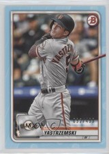 2020 Bowman Sky Blue 92/499 Mike Yastrzemski #92 0as3