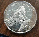 Scarce/Rare 2018 Dated Republic Of Ghana African Leapord 1 Ounce Silver Round