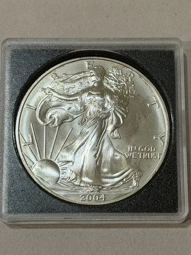 U.S. Mint American Eagle 2004 1 oz Silver Coins .999 Fine