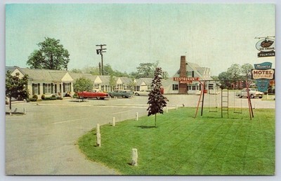 Vintage Maryland Postcard FREDERICK Massers Motel Restaurant 1960s