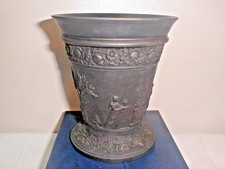 Wedgwood Vintage Black Basalt 6" 15cm Best Quality Trumpet Flared Vase