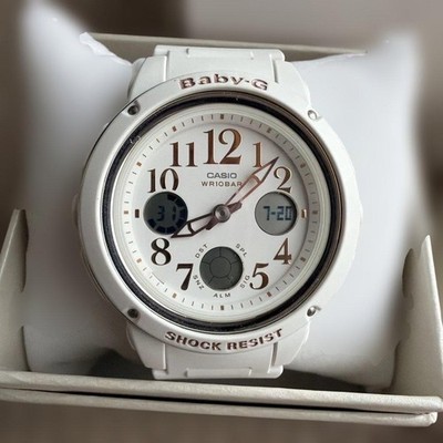 CASIO Baby-G BGA-150EF weiße Analog-Digitaluhr aus Japan