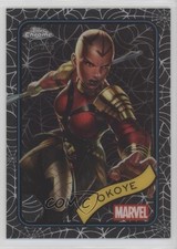 2025 Topps Chrome Marvel Comics Spider Web Refractor 103/399 Okoye #58 14wi