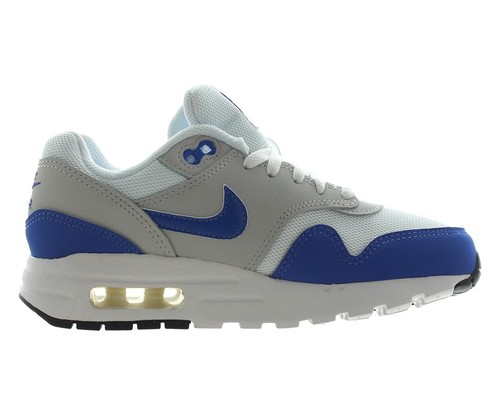 Nike Air Max 1 GS Girls Shoes Size 2, Color: White/Game Royal/Neutral Grey - Picture 2 of 3