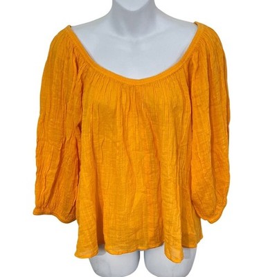 A Piece Apart Tera flowy top In tangelo Women's Size XL NEW
