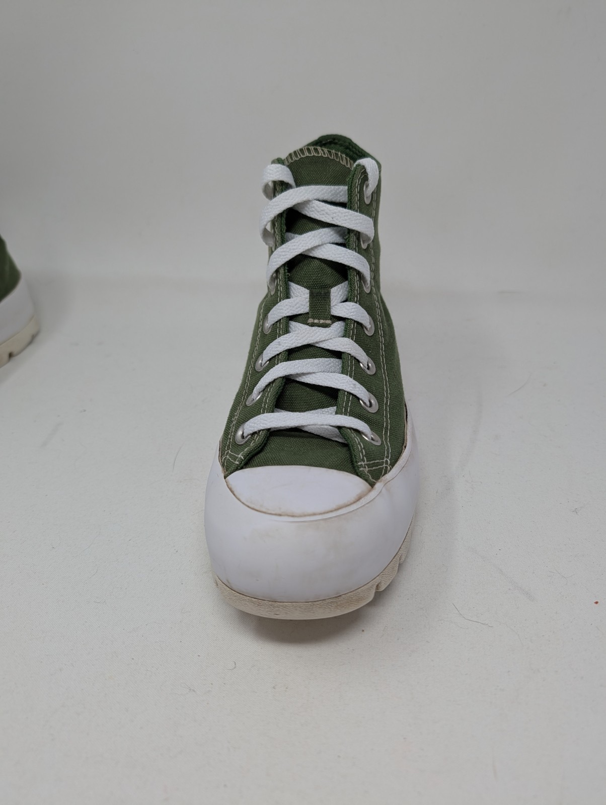 Converse Chuck Taylor Shoes Womens Size 8 Green Lugged Chunky Platform Comfort thumbnail 3