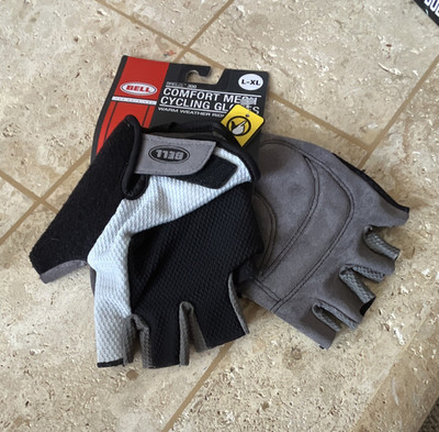 Bell Breeze 300 Men's Fingerless Cycling Gloves Breathable Padded Mesh L-XL