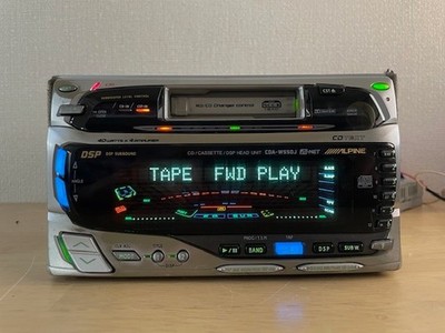 ALPINE CDA-W550J 2DIN Car Audio CD Cassette Player Operation