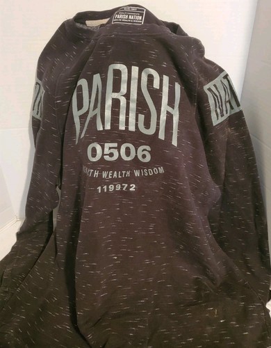 Parish Nation Pullover Hoodie Black  Pocket  Mens Size 3XLarge - Picture 1 of 4