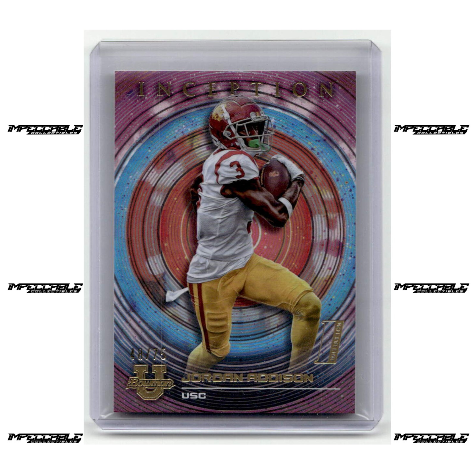 2022-23 Bowman U Inception - Fuchsia #65 Jordan Addison Rookie /75