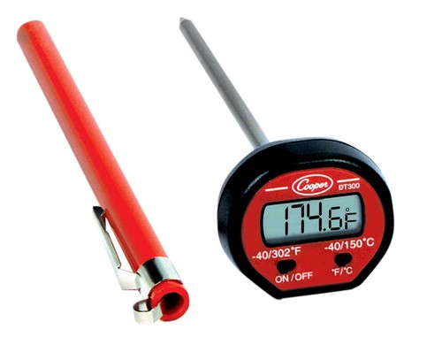 Cooper-Atkins DT300-0-8 Oval Digital Pocket Test Thermometer