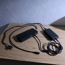 Dell WD-19 Laptop Docking Station With 180 Watt Power Supply Adapter