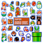 Super Mario Bros Stickers Nintendo NES Pixel Art 32 Sticker Pack